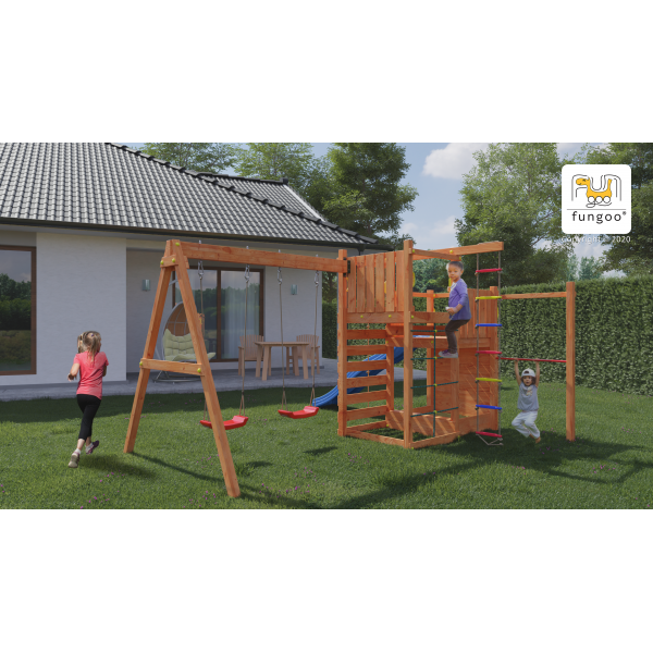 Zestaw sprawnościowy Climbing Star 3 Teak Fungoo