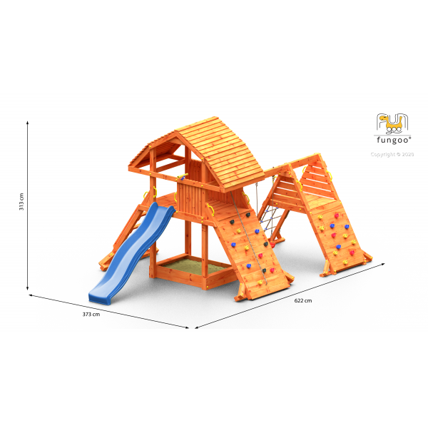 Plac zabaw Giant Spider Red Teak Fungoo