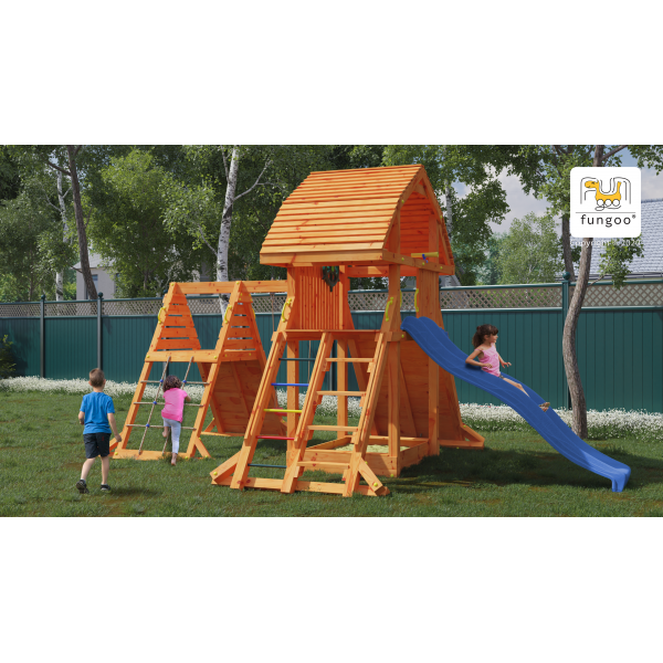 Plac zabaw Giant Spider Red Teak Fungoo