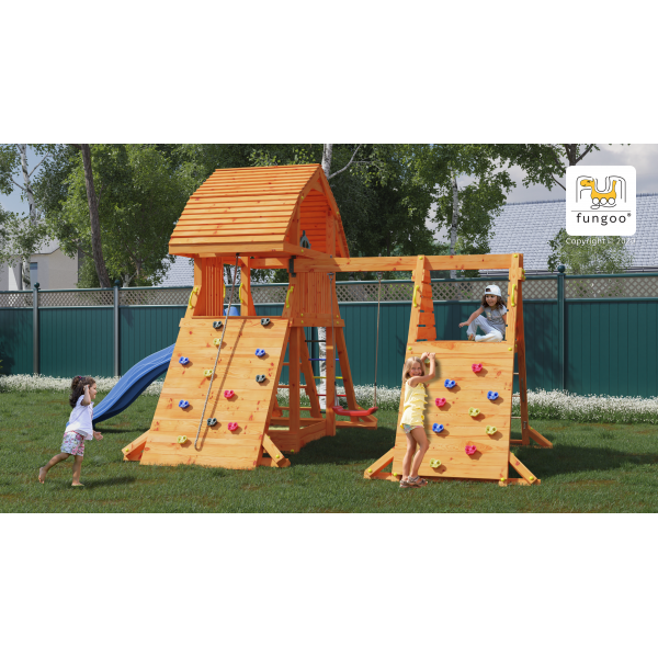 Plac zabaw Giant Spider Red Teak Fungoo