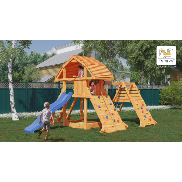 Plac zabaw Giant Spider Red Teak Fungoo