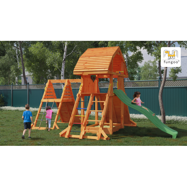 Plac zabaw Giant Spider Red Teak Fungoo