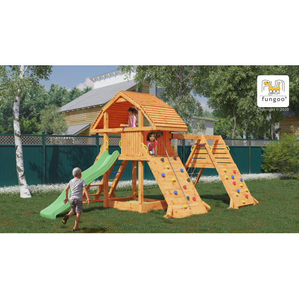 Plac zabaw Giant Spider Red Teak Fungoo