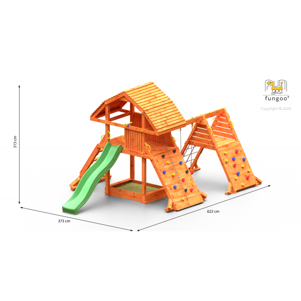 Plac zabaw Giant Spider Red Teak Fungoo