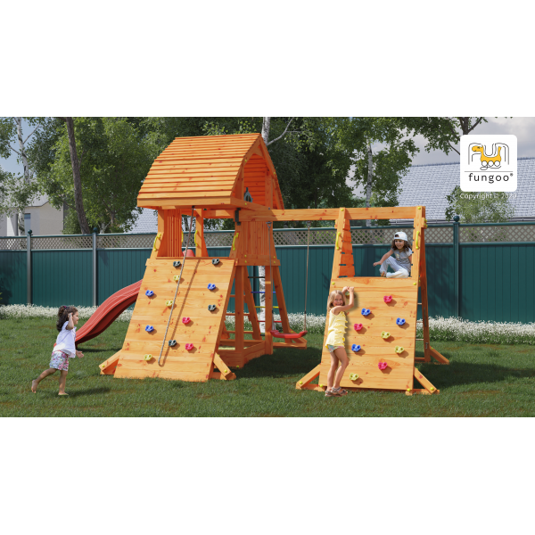Plac zabaw Giant Spider Red Teak Fungoo