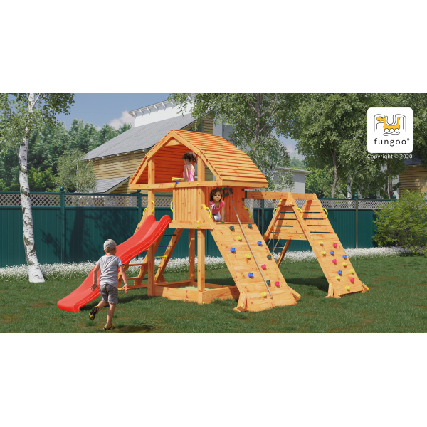 Plac zabaw Giant Spider Red Teak Fungoo