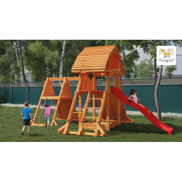 Plac zabaw Giant Spider Red Teak Fungoo