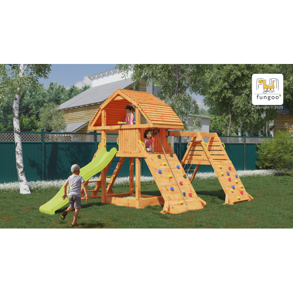 Plac zabaw Giant Spider Red Teak Fungoo