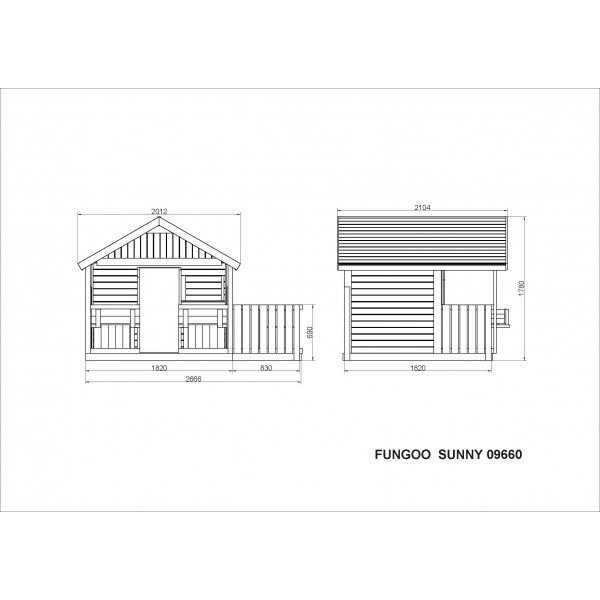 Domek drewniany Sunny Bandcorner Fungoo