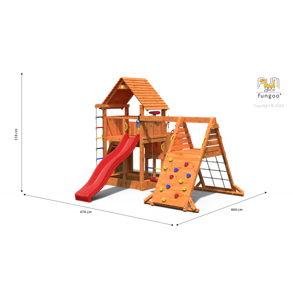 Plac Zabaw Big Leader Spider Red Teak Fungoo 