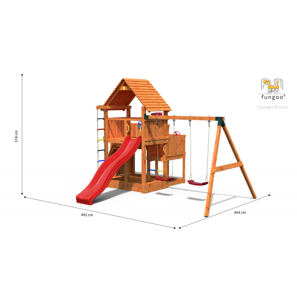 Plac Zabaw Big Leader Move Red Teak Fungoo