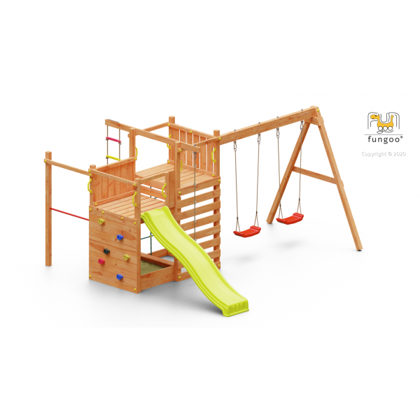 Zestaw sprawnościowy Climbing Star 3 Teak Fungoo