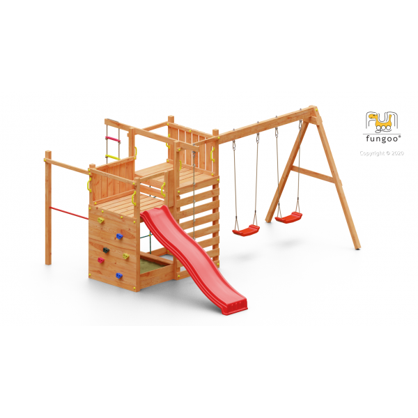 Zestaw sprawnościowy Climbing Star 3 Teak Fungoo