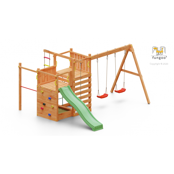 Zestaw sprawnościowy Climbing Star 3 Teak Fungoo