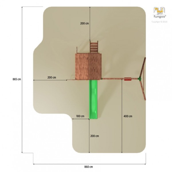 Plac zabaw Fortress Move Teak Fungoo
