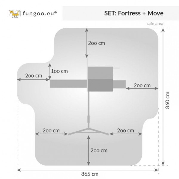 Plac zabaw Fortress Move Teak Fungoo
