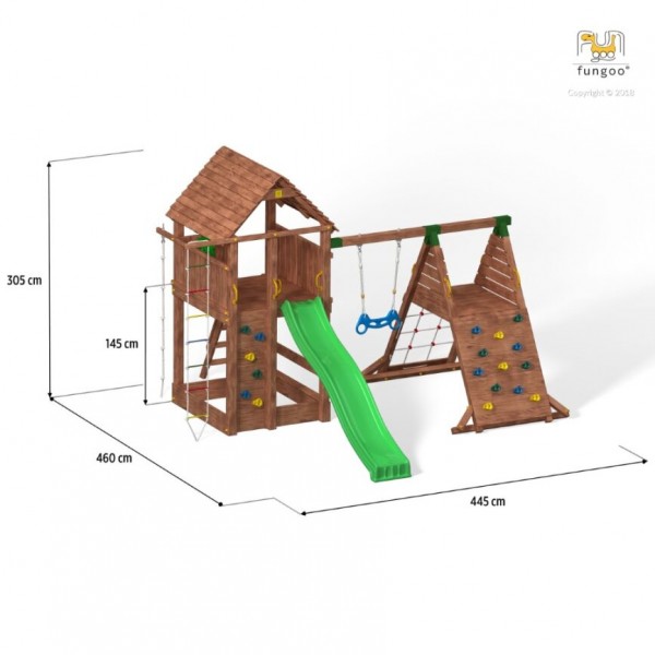 Plac zabaw Fortress Spider Teak Fungoo