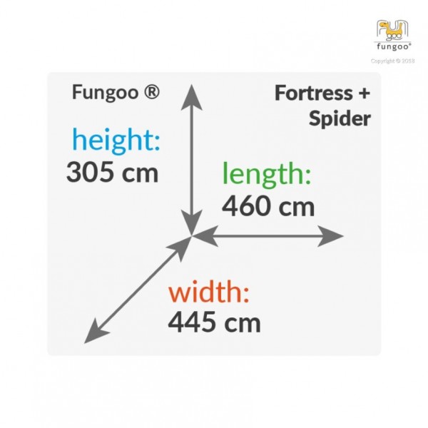 Plac zabaw Fortress Spider Teak Fungoo