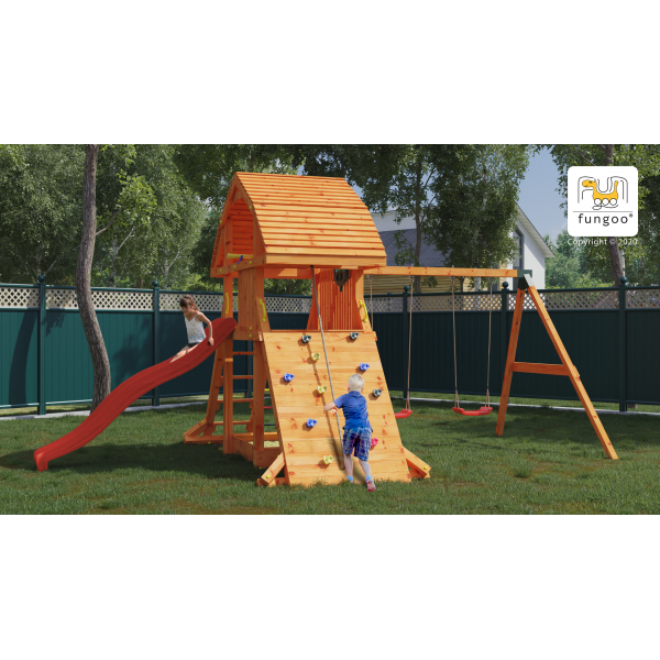 Plac zabaw Giant Move Red Teak Fungoo
