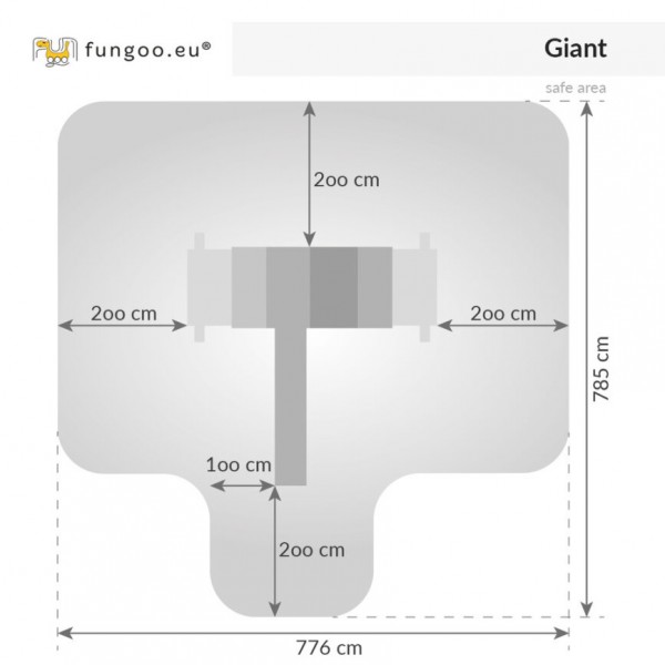 Wieża drewniana Giant Teak Fungoo