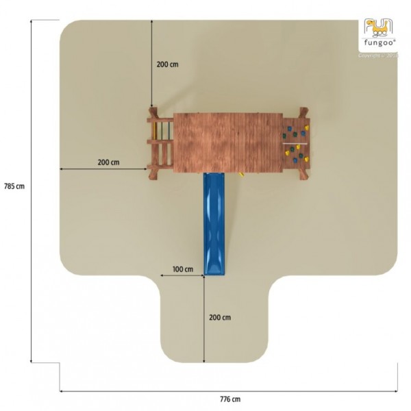 Wieża drewniana Giant Teak Fungoo
