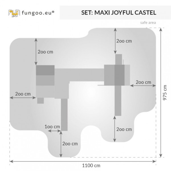Plac zabaw Maxi JoyFul Castel Fungoo
