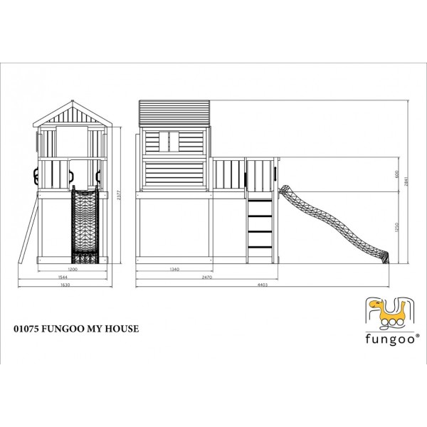 Domek drewniany My House Teak Fungoo