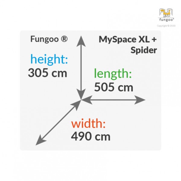 Plac zabaw My Space XL Spider Teak Fungoo