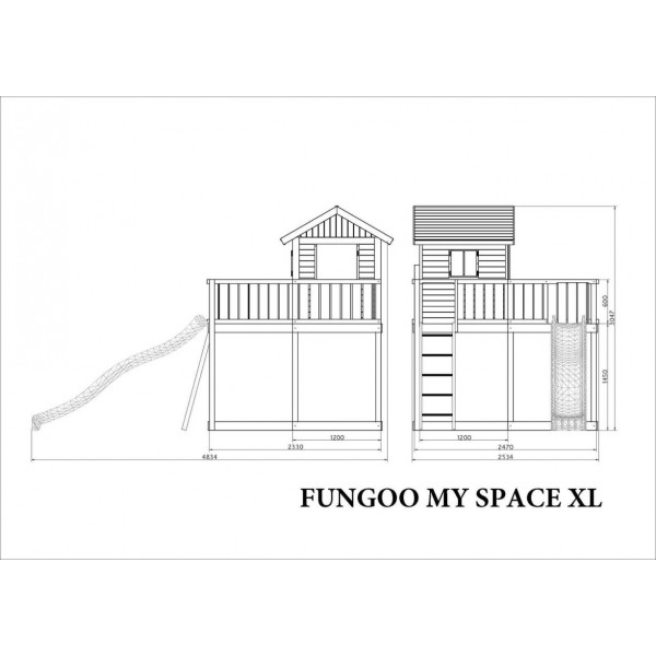 Domek drewniany My Space XL Fungoo