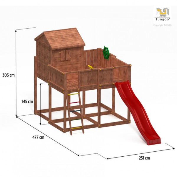 Domek drewniany My Space XL Teak Fungoo