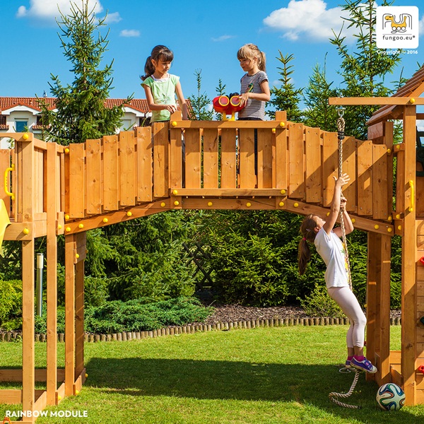 Plac zabaw Rainbow Fortress Tip Top Teak Fungoo