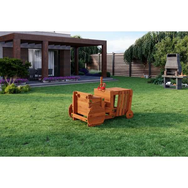 Plac zabaw Simple Tractor teak Funky