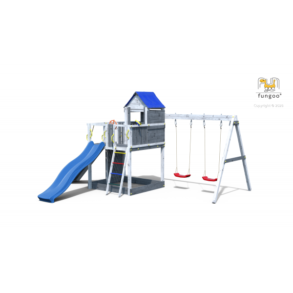 Plac zabaw TreeHouse Fungoo Biało/Szary