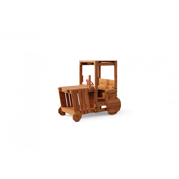 Plac Zabaw Funky Power Tractor Teak