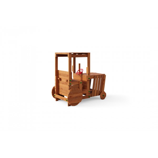 Plac Zabaw Funky Power Tractor Teak