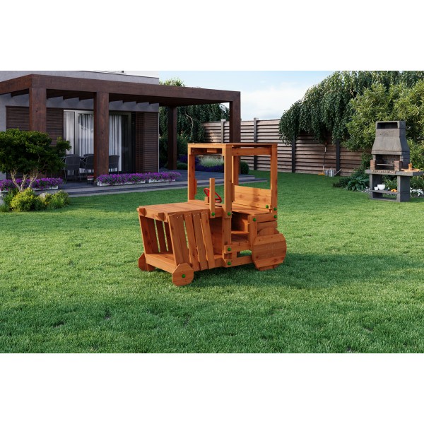 Plac Zabaw Funky Power Tractor Teak