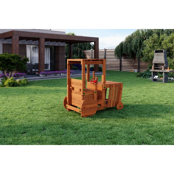 Plac Zabaw Funky Power Tractor Teak