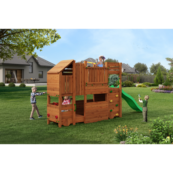 Plac Zabaw Funky Kid Camper Teak
