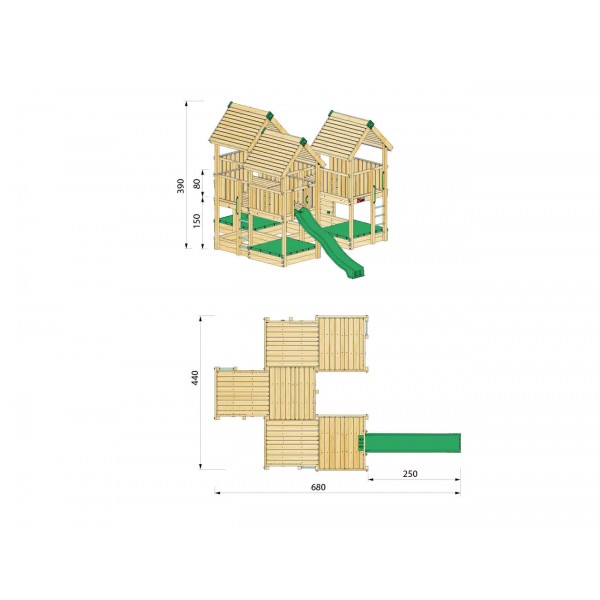 Plac zabaw Project VIII zestaw HY LAND