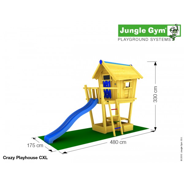 Domek  Crazy Playhouse na platformie XL Jungle Gym