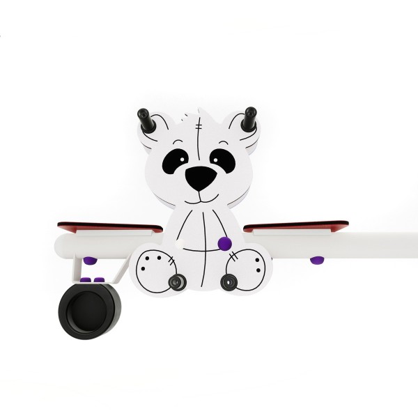 Huśtawka wagowa na sprężynach czteroosobowa Panda