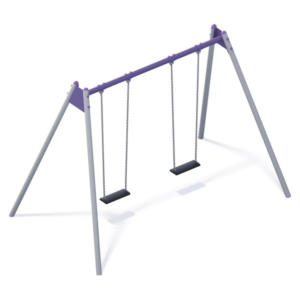 Huśtawka wahadłowa metalowa podwójna - 2,5m