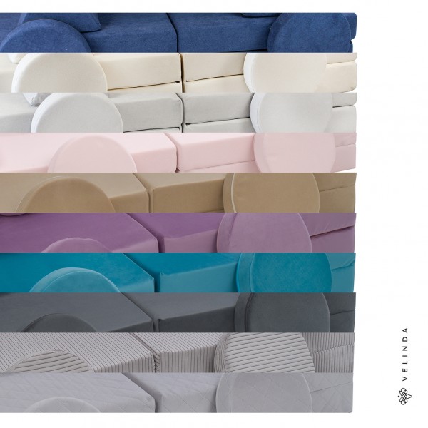 Wielofunkcyjna sofa modułowa dla dziecka Turkus