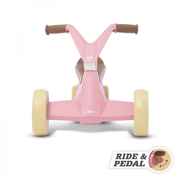 Gokart jeździk rowerek 2w1 retro pink Berg GO2 