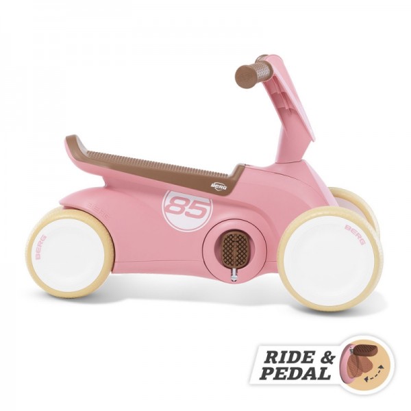 Gokart jeździk rowerek 2w1 retro pink Berg GO2 