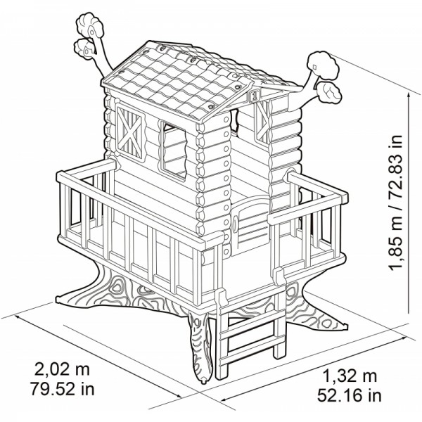 Domek na Drzewie Ogrodowy dla Dzieci House on The Tree Feber