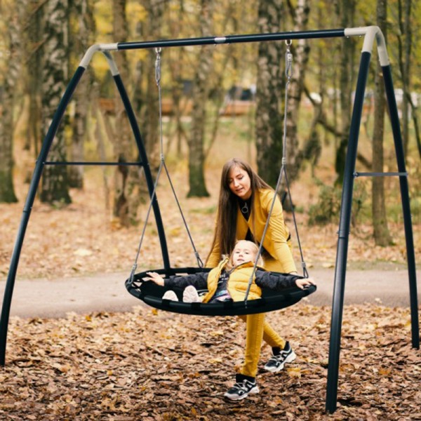 Bocianie gniazdo huśtawka z metalowym stelażem dla dzieci Axi