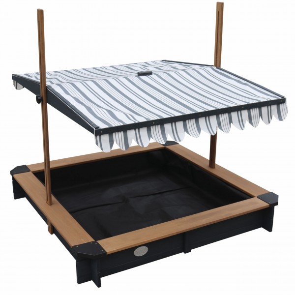 Drewniana Piaskownica z Daszkiem Zamykana z Ławkami AXI