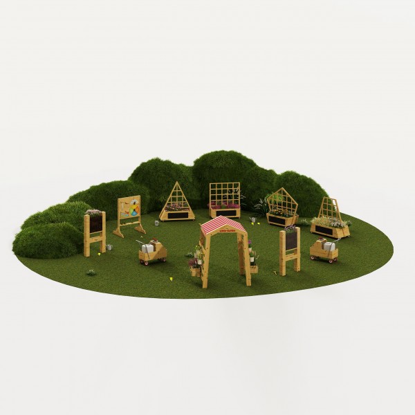 Drewniana Brama Ogrodowa Pergola Kwietnik CLASSIC WORLD EDU