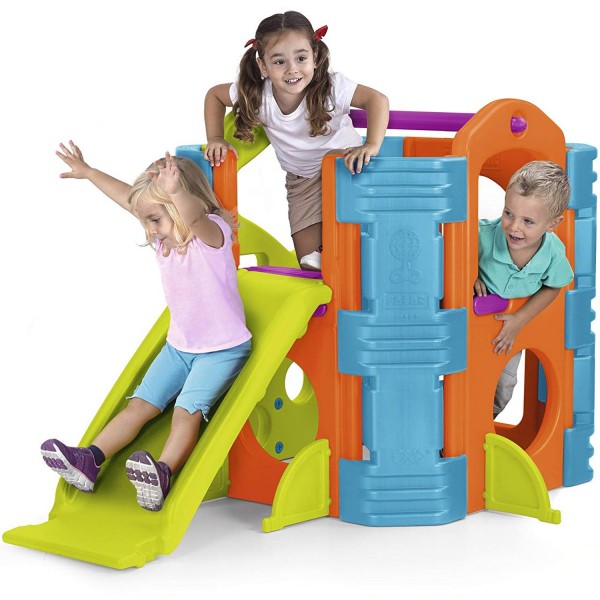 Plac Zabaw Dla Dzieci Zjeżdżalnia Ścianka Wspinaczkowa Activity Park Feber